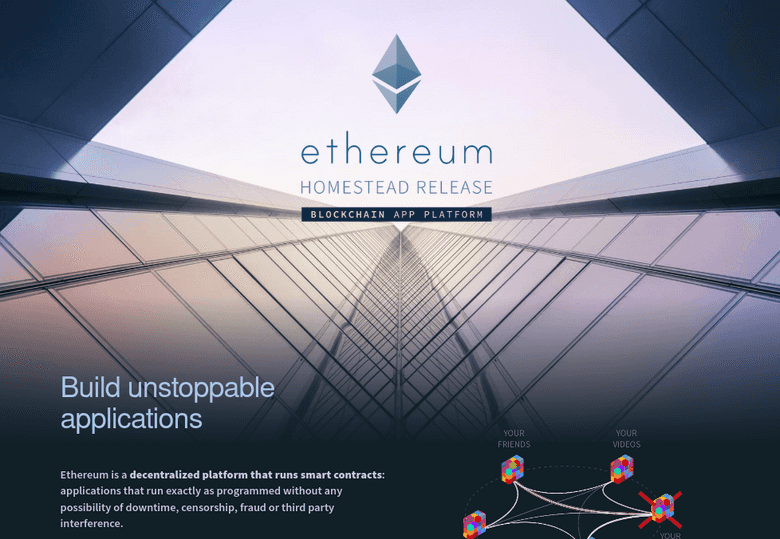 Ethereum.org Durdurulamaz Uygulamalar Oluşturuyor